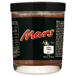 Видове Млечен Mars течен шоколад 200 гр.